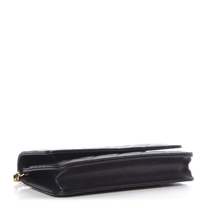 Chanel Caviar Quilted Wallet On Chain WOC Black 4 of 11