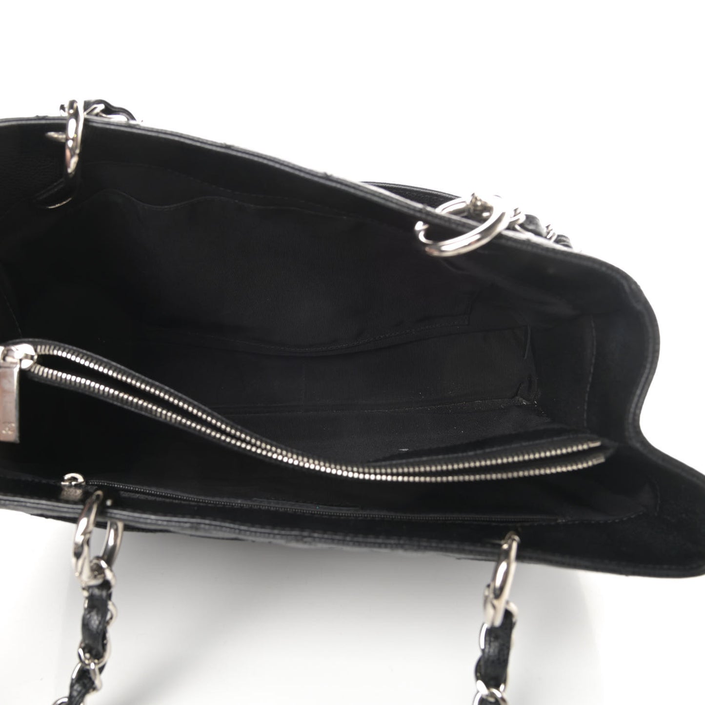 Caviar Quilted Grand Shopping Tote GST Black