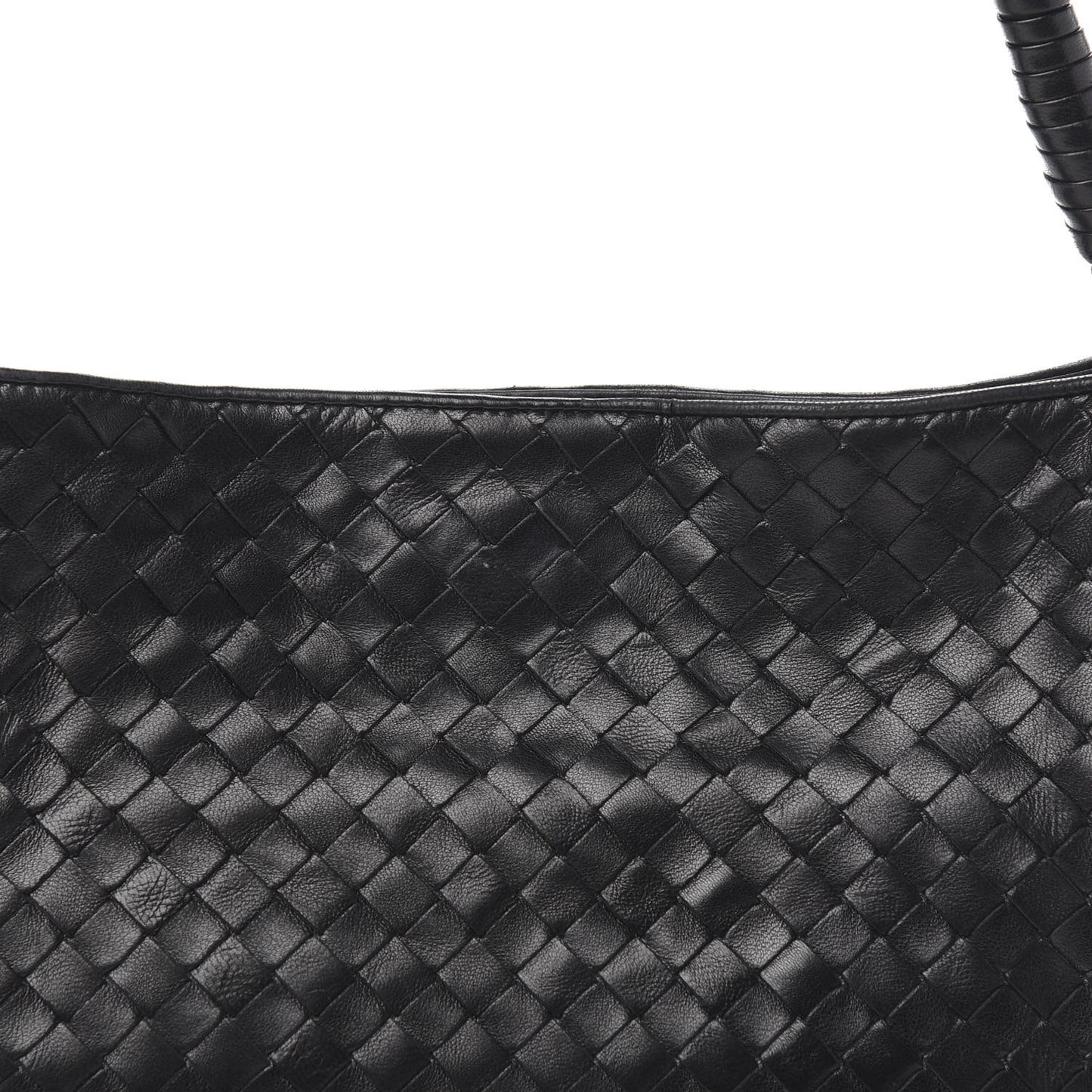 Nappa Intrecciato Shoulder Bag Black