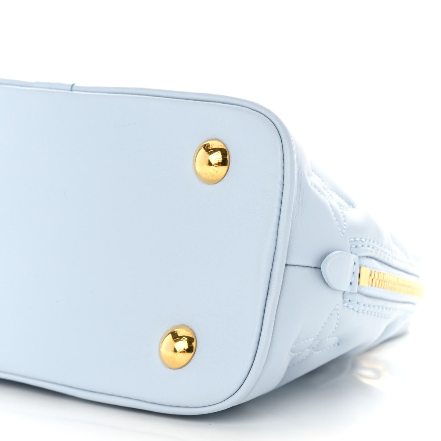Calfskin Bubblegram Alma BB Ice Blue