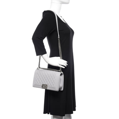 Chanel Lambskin Quilted Medium Boy Flap Grey 2 of 11