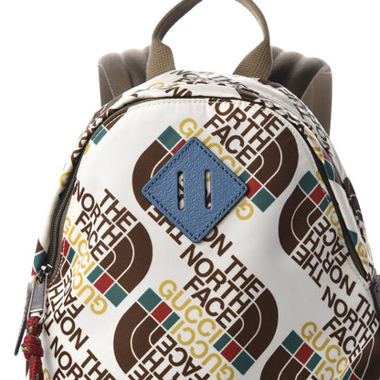 Gucci X THE NORTH FACE Econyl Nylon Medium Backpack Brown White 10 of 10