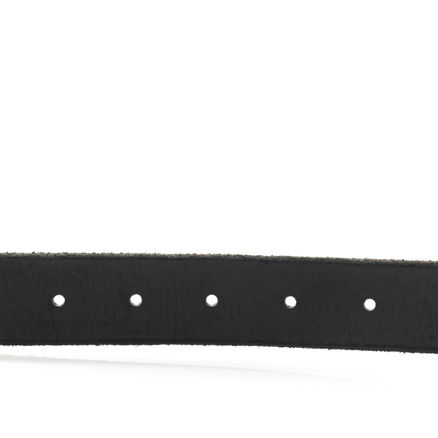 Calfskin Brass Feline Buckle Belt 100 40 Black