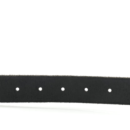 Gucci Calfskin Brass Feline Buckle Belt 100 40 Black 3 of 8