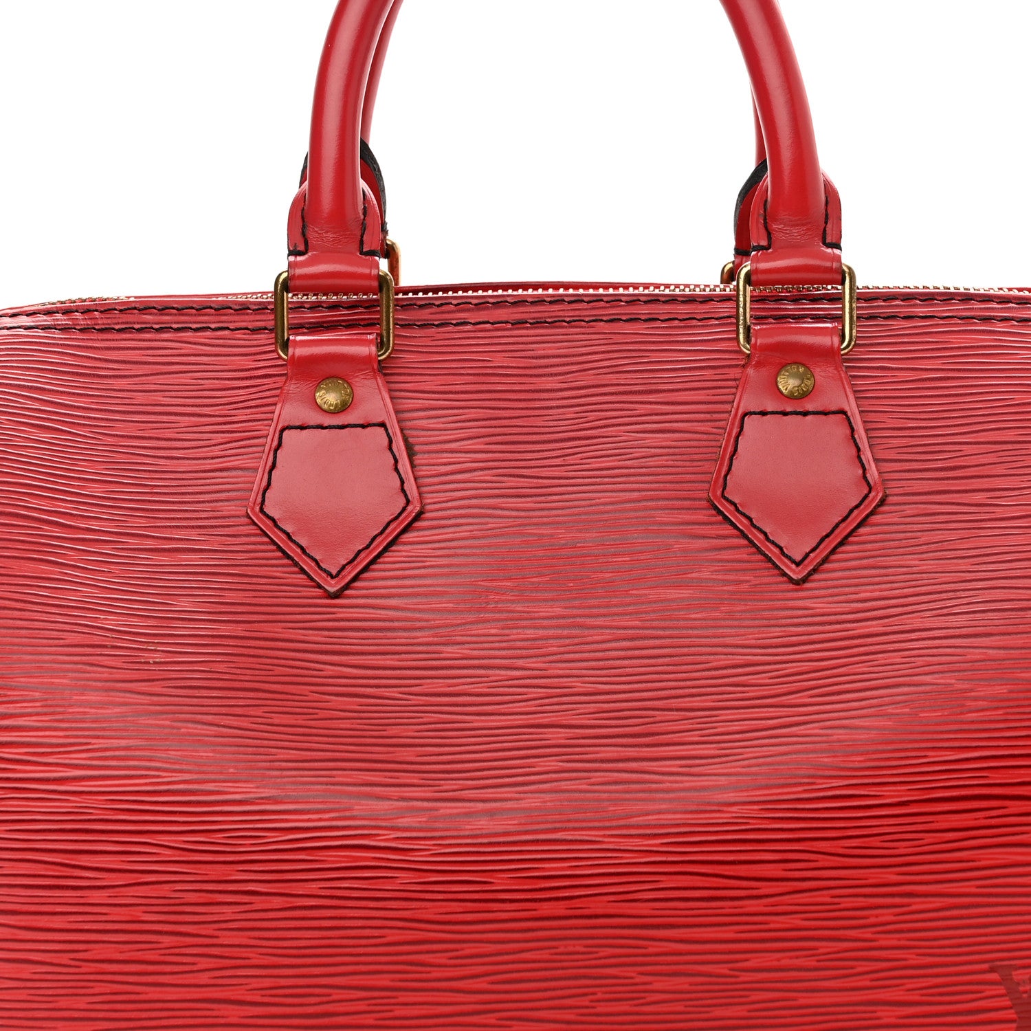 Louis Vuitton Epi Speedy 25 Castillan Red 8 of 15