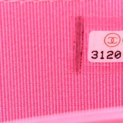 Chanel Lambskin Quilted Mini Wallet On Chain WOC Pink 15 of 18