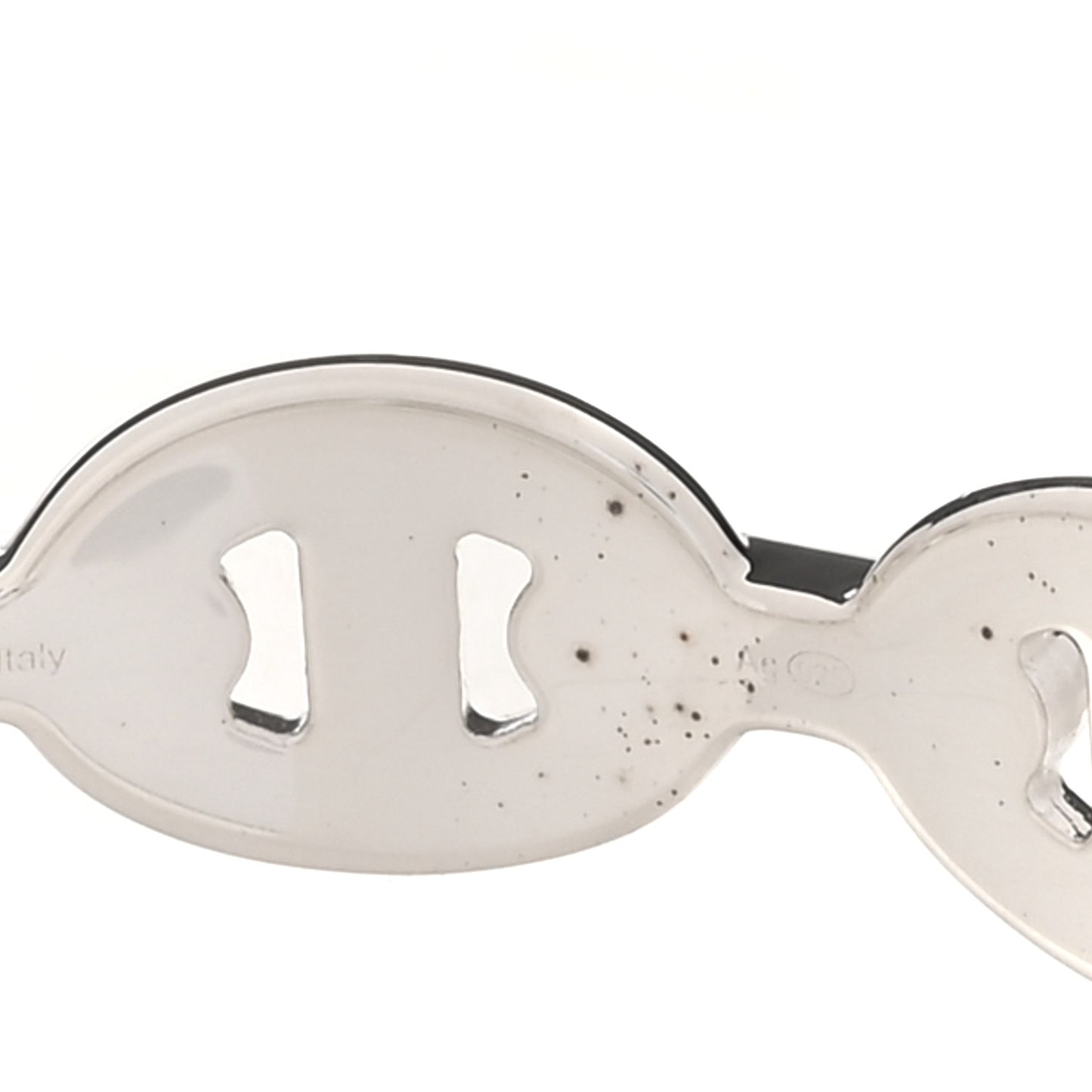 Sterling Silver MM Chaine d'Ancre Enchainee Cuff Bracelet SH