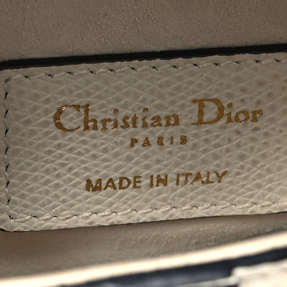 Christian Dior Grained Calfskin Mini Saddle Bag White 6 of 11