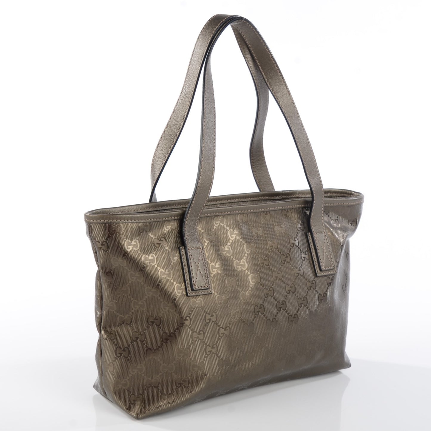 Imprime Monogram Small Tote Green
