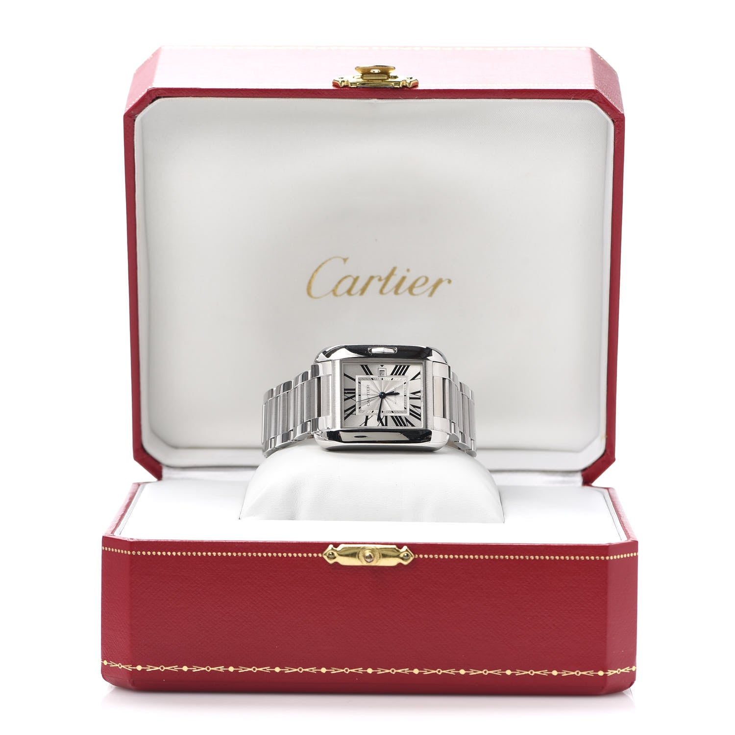 Cartier Stainless Steel 30mm Tank Anglaise Automatic Watch 7 of 7