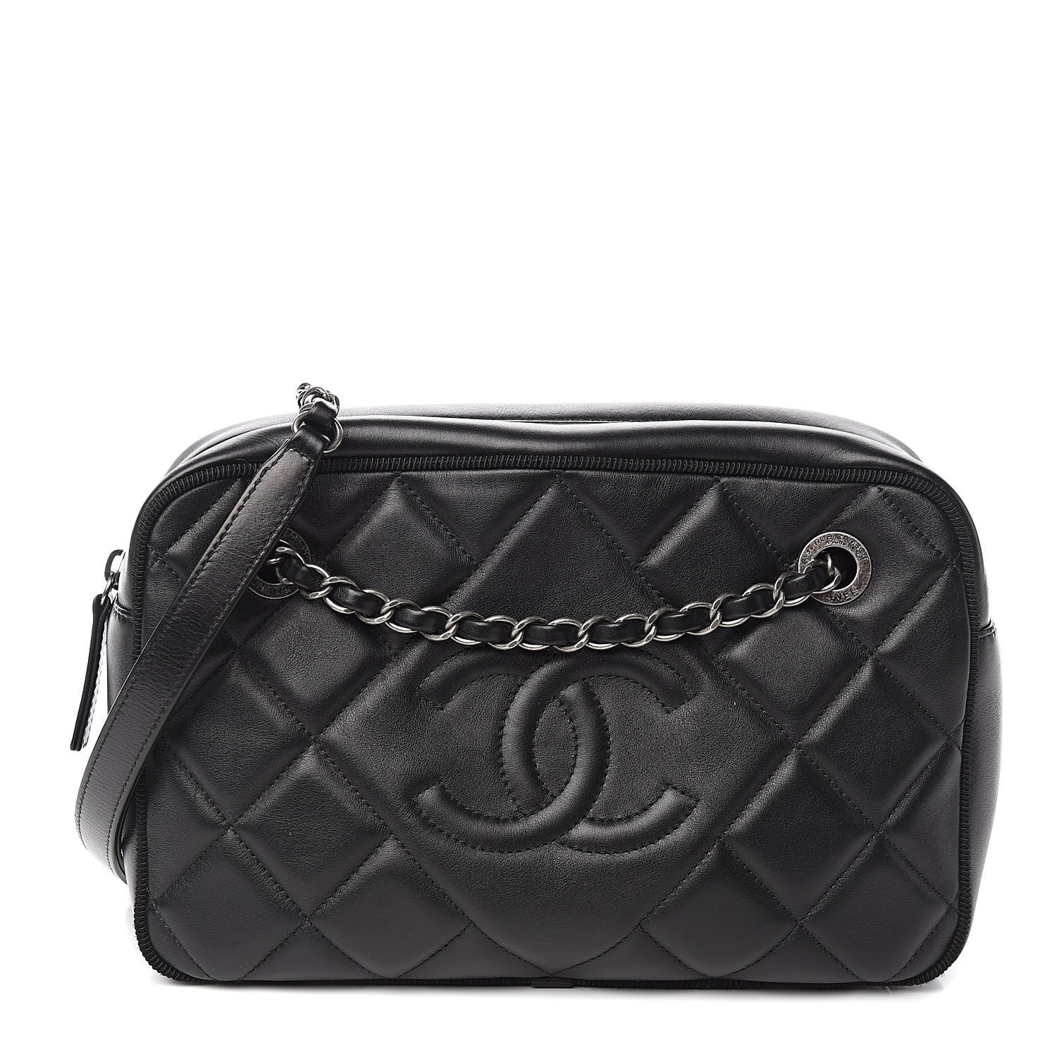 Chanel Calfskin Quilted Small Ballerine Camera Case Black 1 of 11