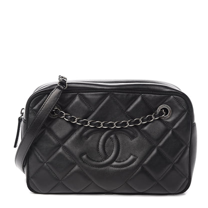 Chanel Calfskin Quilted Small Ballerine Camera Case Black 1 of 11