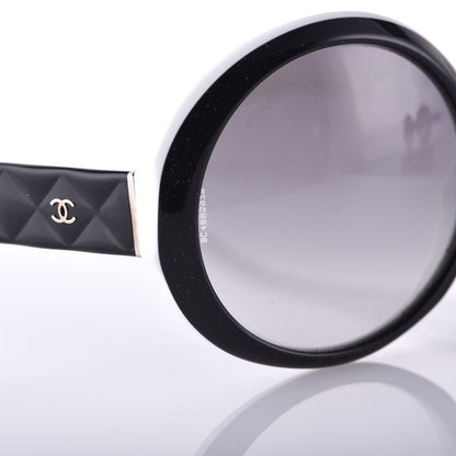 Chanel Quilted CC Mod Sunglasses 5120 Black White 7 of 8
