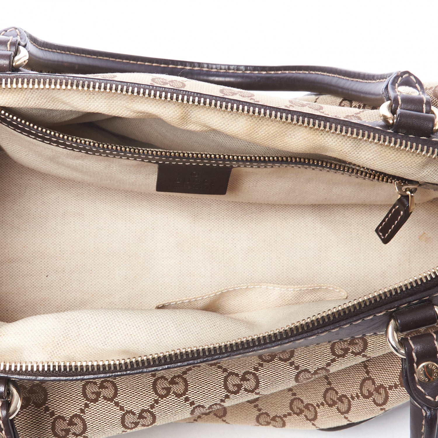 Gucci Monogram Heart GG Lovely Small Boston Dark Brown 6 of 8