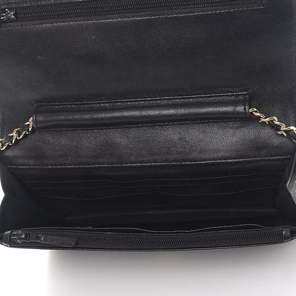Chanel Caviar Timeless CC Wallet On Chain WOC Black 5 of 15