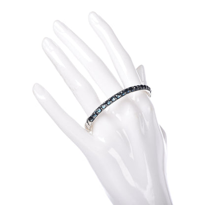 David Yurman Sterling Silver Blue Topaz Berries Cable Bangle Bracelet 2 of 5
