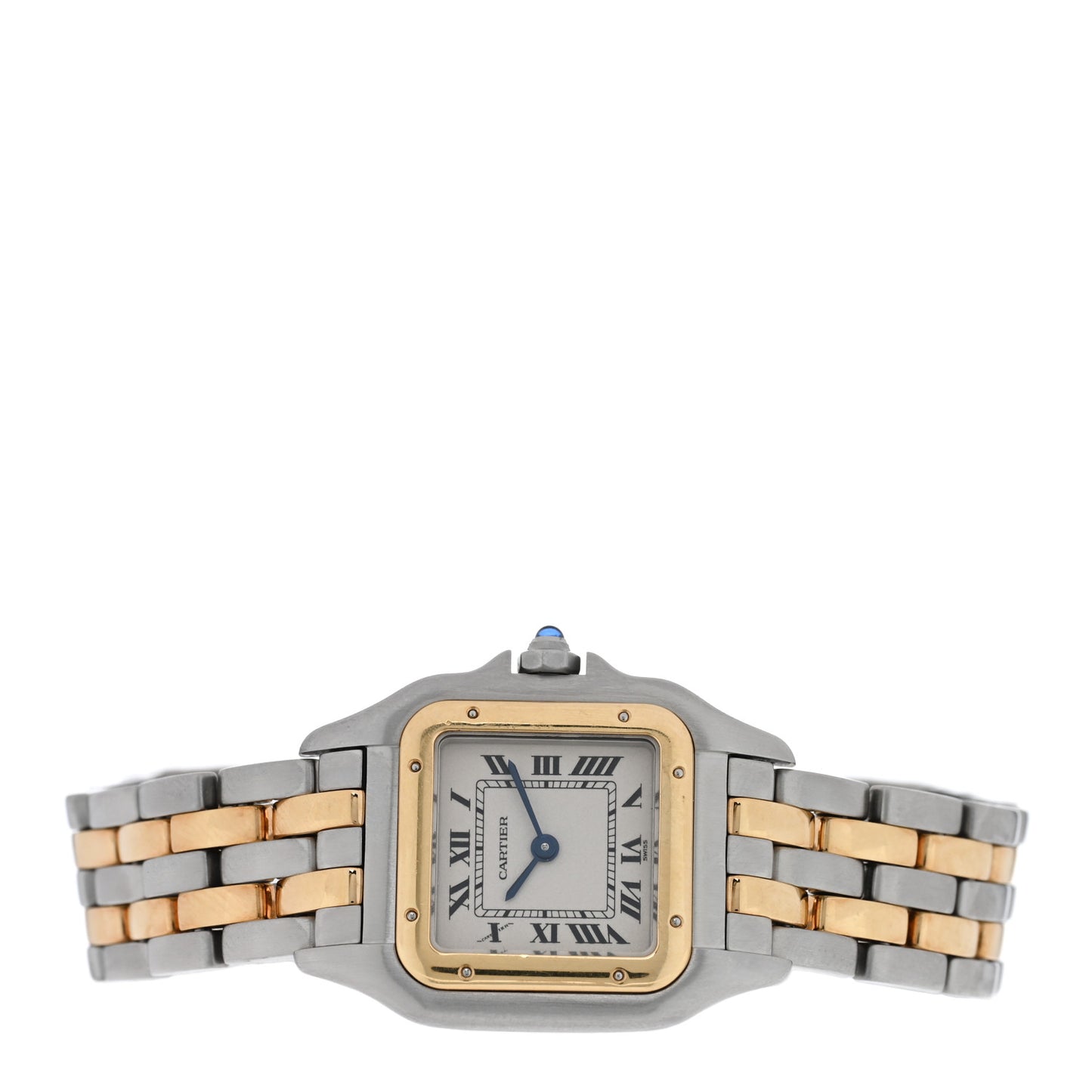 Stainless Steel 18K Yellow Gold 22mm Panthere Quartz Watch