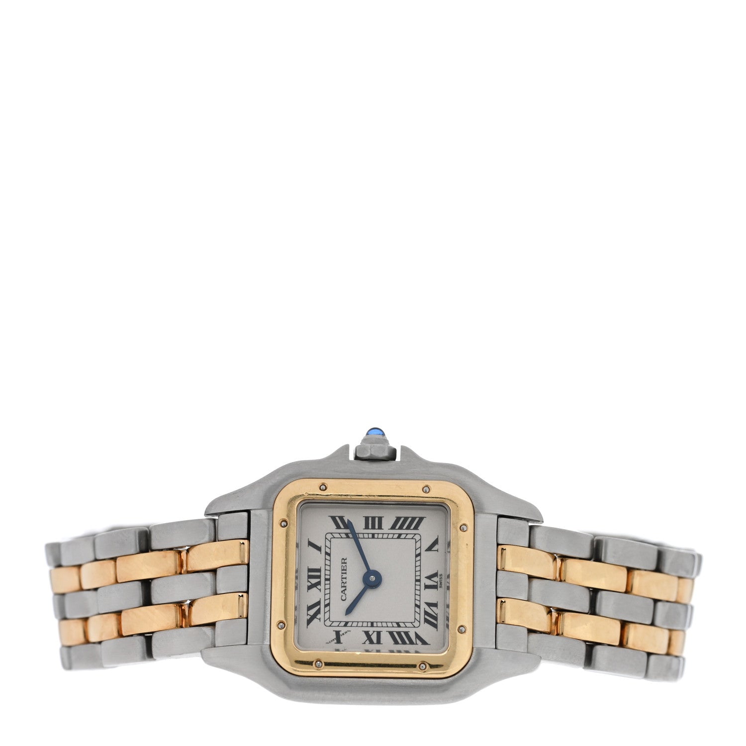 Cartier Stainless Steel 18K Yellow Gold 22mm Panthere Quartz Watch 2 of 4