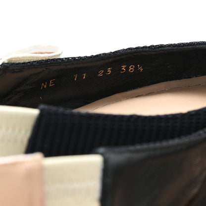 Christian Dior Technical Canvas Ribbon J'Adior Slingback Ballet Flats 38.5 Black 9 of 10
