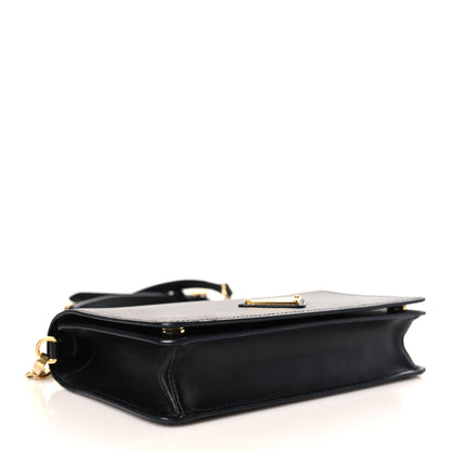 Prada Saffiano Flap Wallet With Strap Black 4 of 9