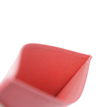 Louis Vuitton Damier Azur Daily Card Holder Rose Papaye 7 of 10