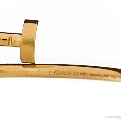 Cartier 18K Yellow Gold Small Juste Un Clou Bracelet 15 4 of 5