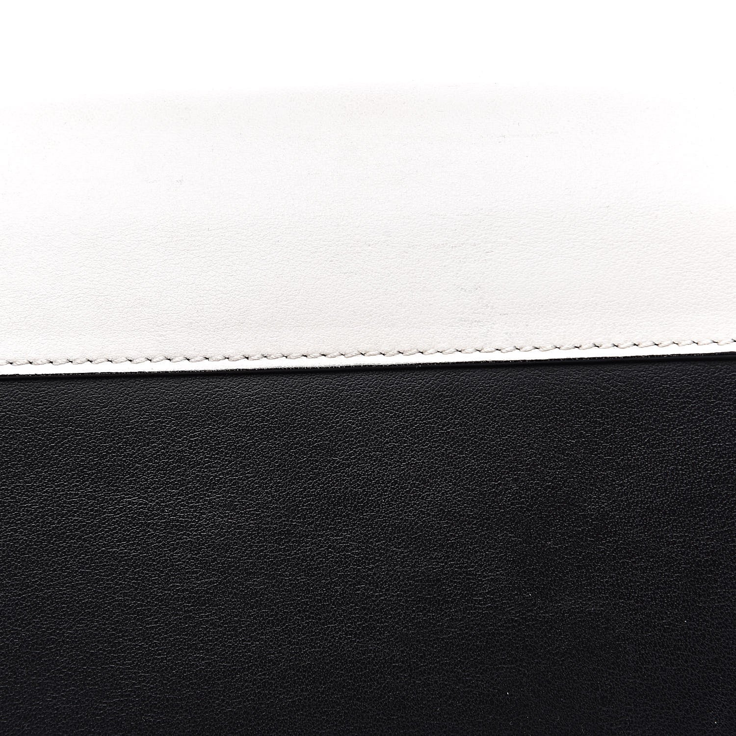 Prada City Calfskin Pionniere Saddle Bag Black White 9 of 15