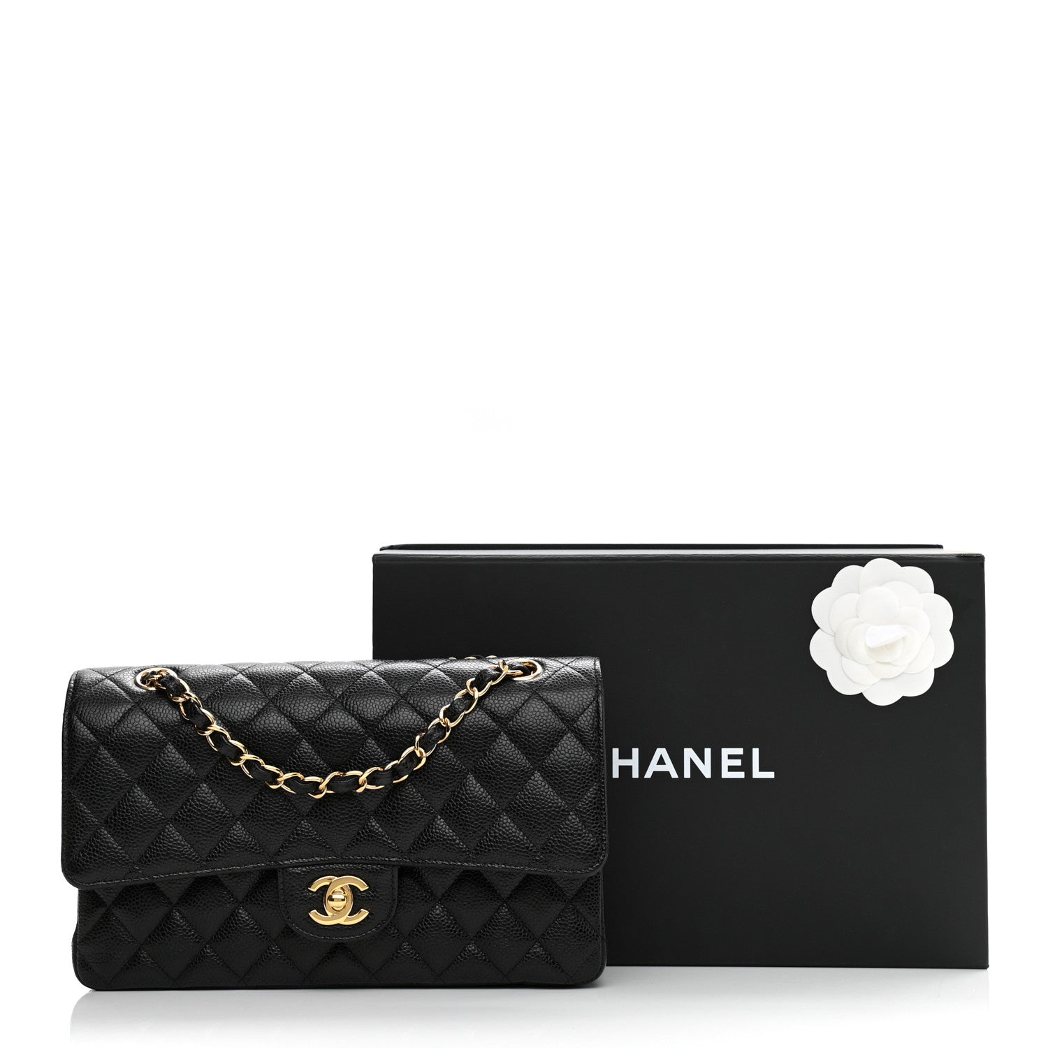 Chanel Caviar Quilted Medium Double Flap Black 9 of 9