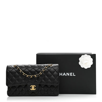 Chanel Caviar Quilted Medium Double Flap Black 9 of 9