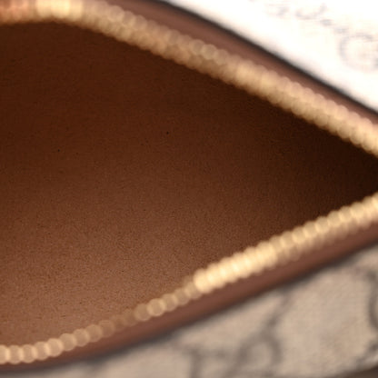 Gucci GG Supreme Monogram Azalea Calfskin Mini Retro Interlocking G Charm Bag Beige Ebony Brown Sugar 5 of 6