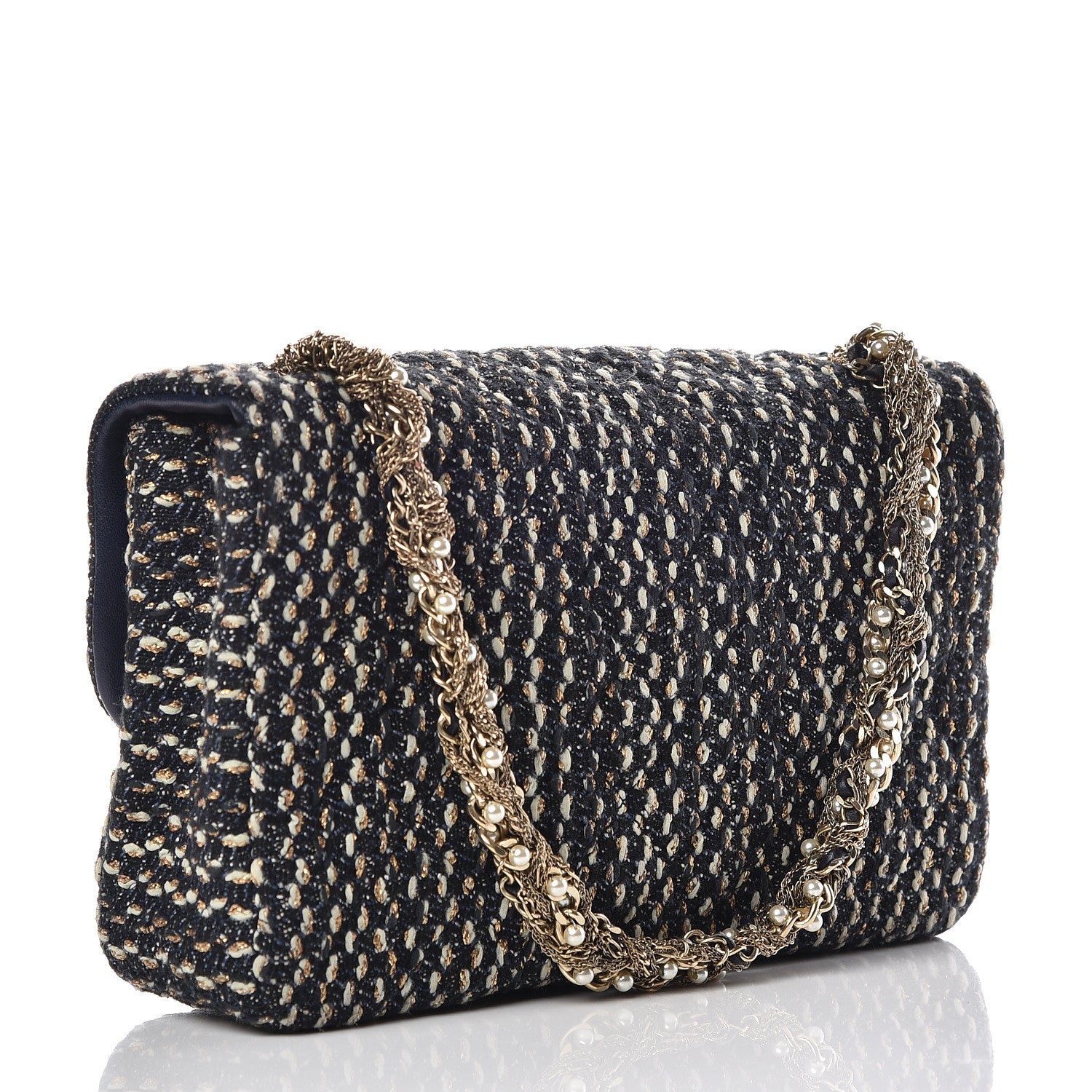 Chanel Tweed Westminster Pearl Flap Multicolor 3 of 10