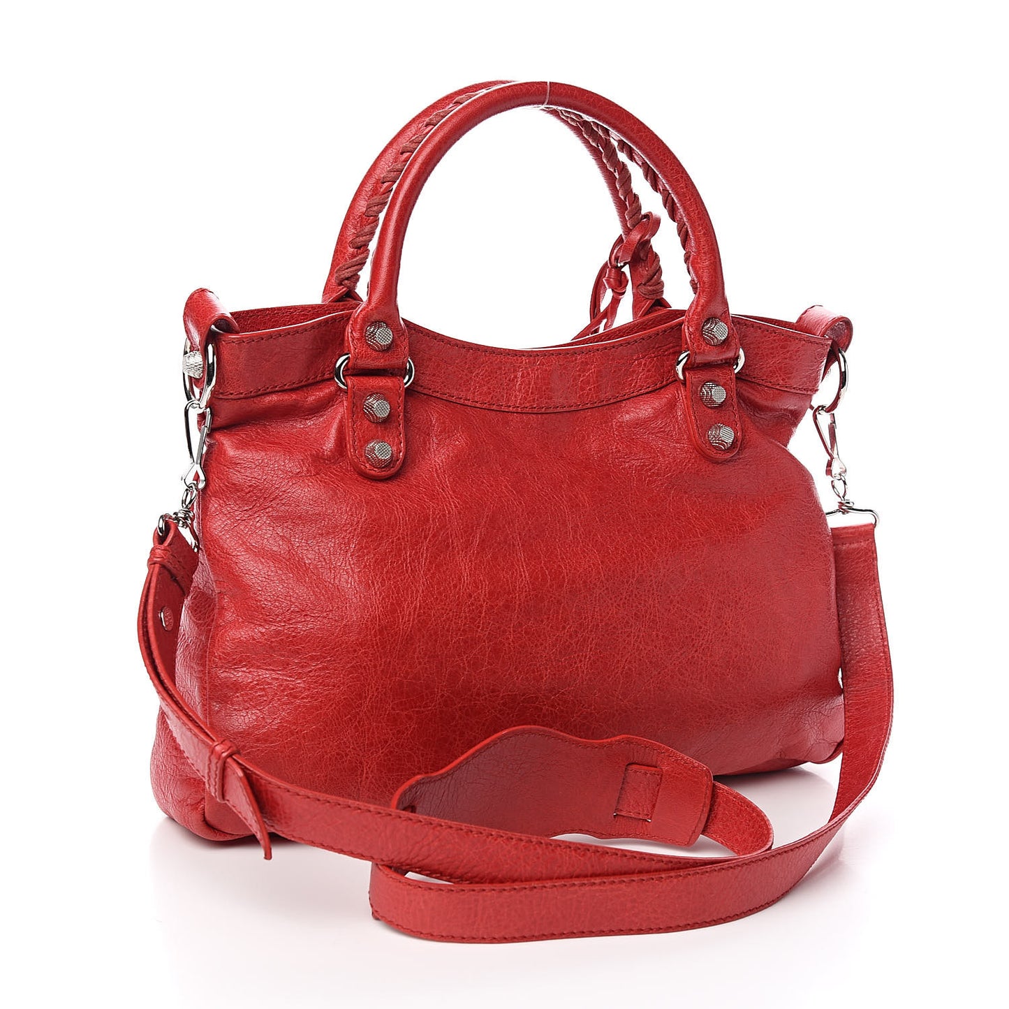 Agneau Giant 12 Silver Hardware Town Rouge Coquelicot