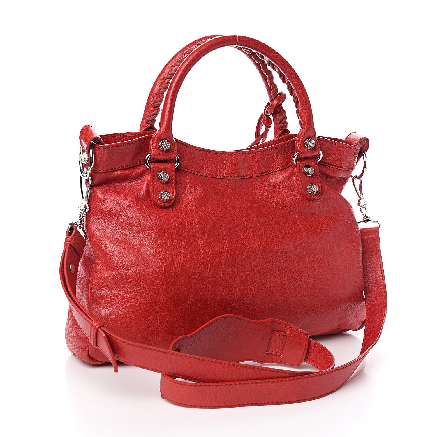 Balenciaga Agneau Giant 12 Silver Hardware Town Rouge Coquelicot 3 of 10