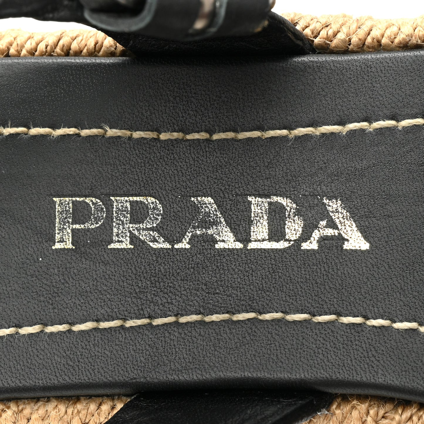 Vitello Montana Logo Espadrille Sandals 36 Black