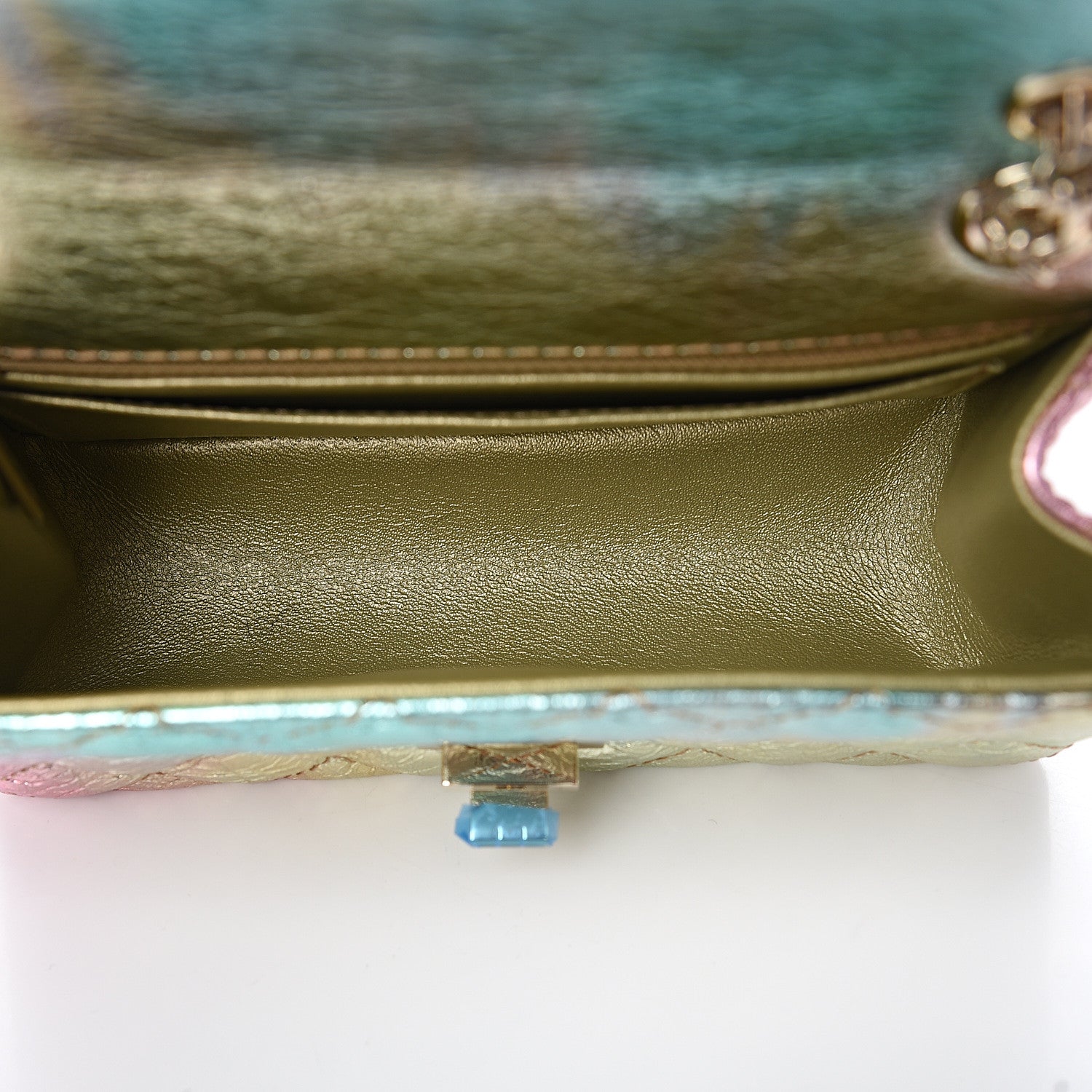 Chanel Metallic Goatskin Quilted Mini 2.55 Reissue Flap Multicolor 4 of 10