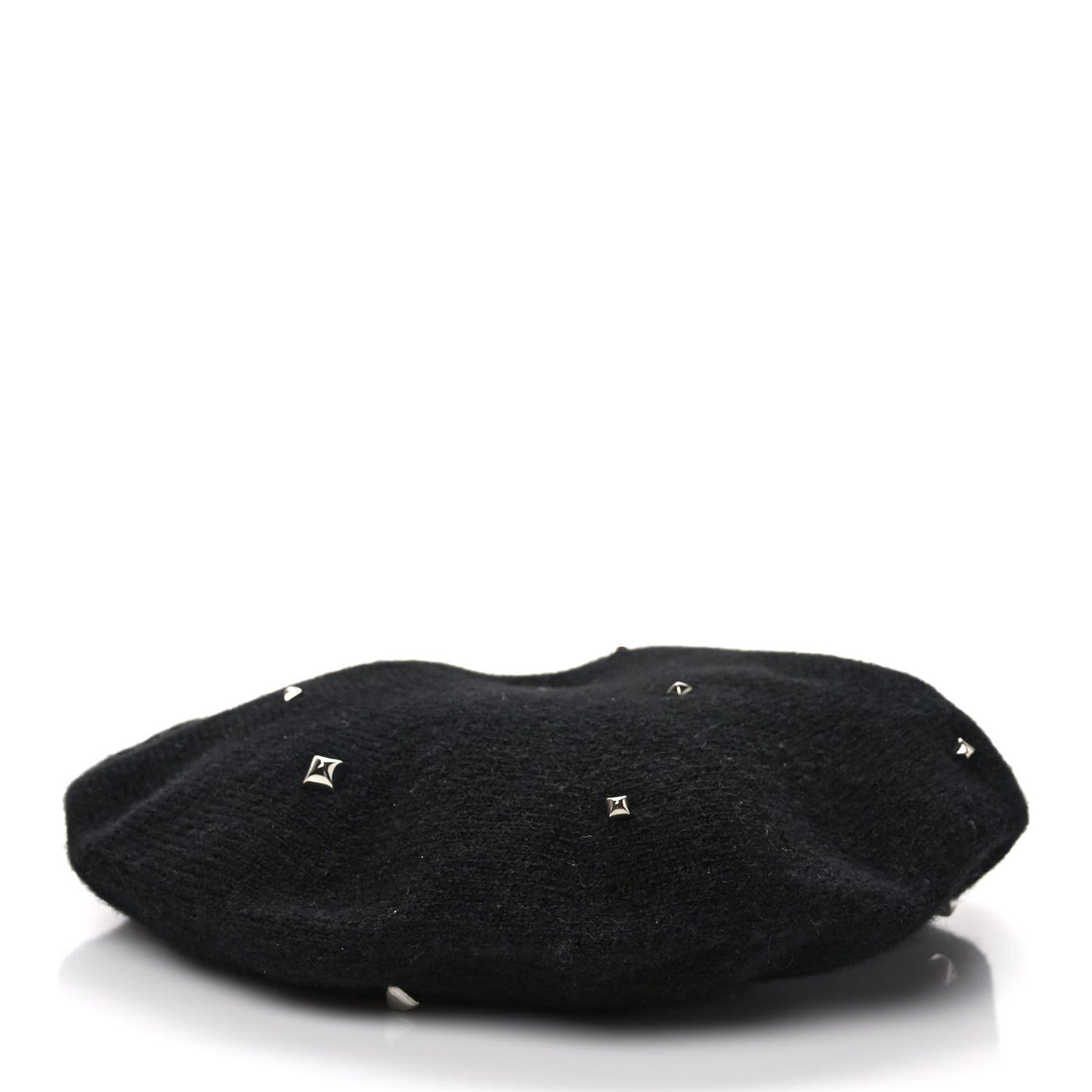 Cashmere Medor Studded Darling Beret M Black
