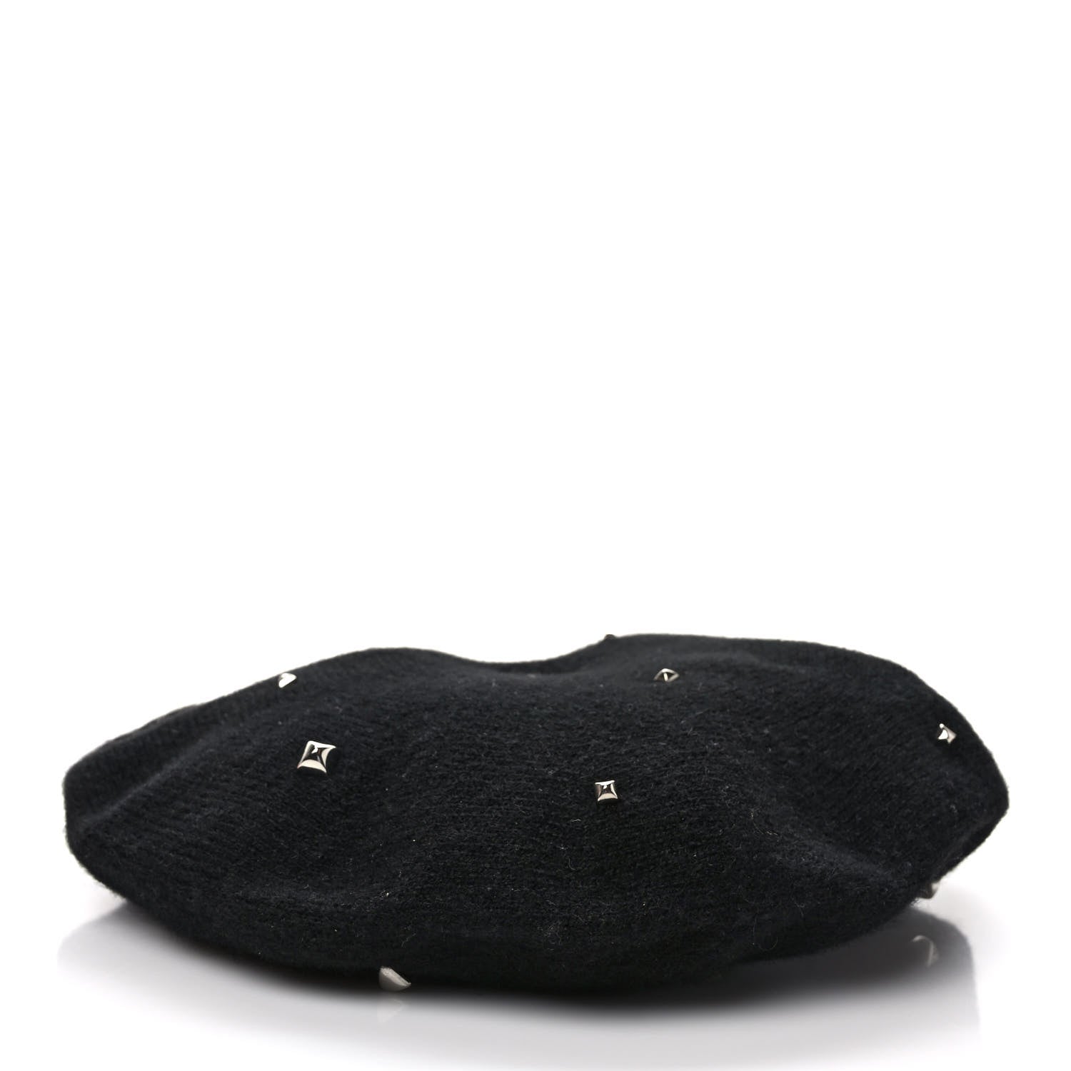 Hermes Cashmere Medor Studded Darling Beret M Black 5 of 7