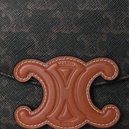 Celine Calfskin Triomphe Canvas Besace Tan 7 of 11