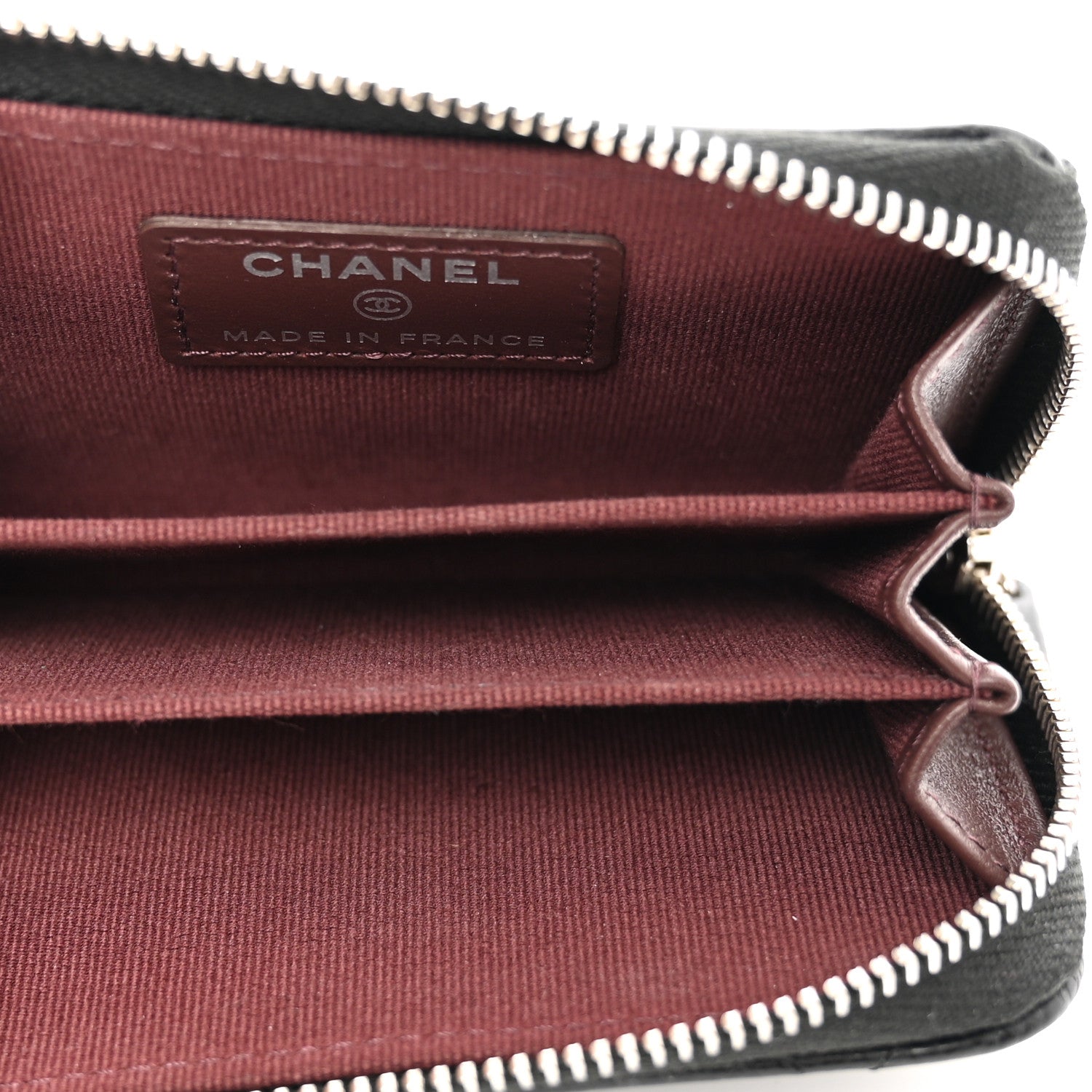 Chanel Caviar Quilted Zip Coin Purse Black 5 of 8