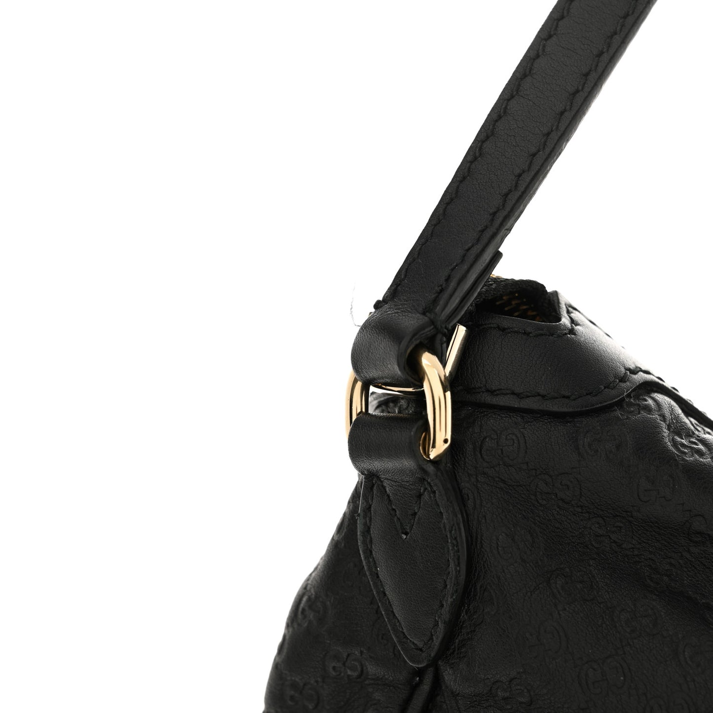 Soft Microguccissima Margaux Hobo Black