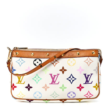 Louis Vuitton Monogram Multicolor Pochette Accessories White 1 of 11