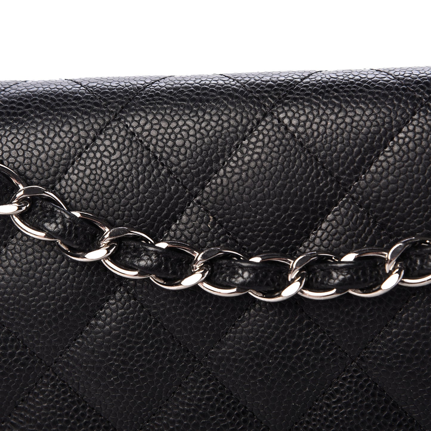 Caviar Quilted Maxi Double Flap Black