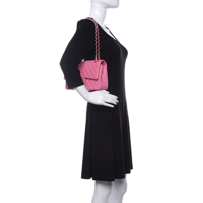 Chanel Caviar Quilted Medium Double Flap Pink 2 of 10