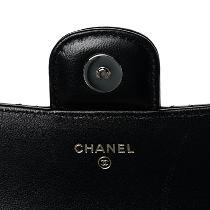 Chanel Lambskin Quilted Glasses Case With Chain Black 6 of 13