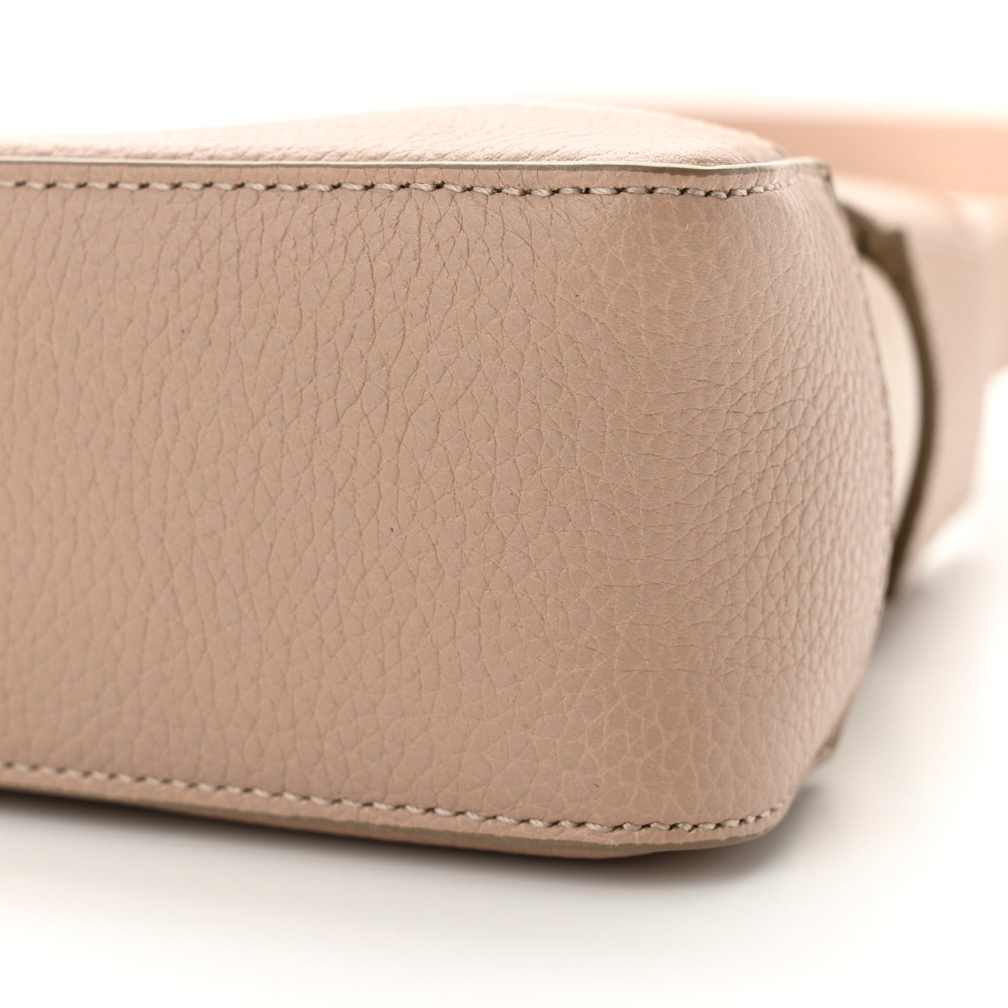 Calfskin Cut Out Crossbody Beige