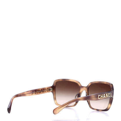 Chanel Acetate Polarized Square Sunglasses 5408-A Brown 4 of 8