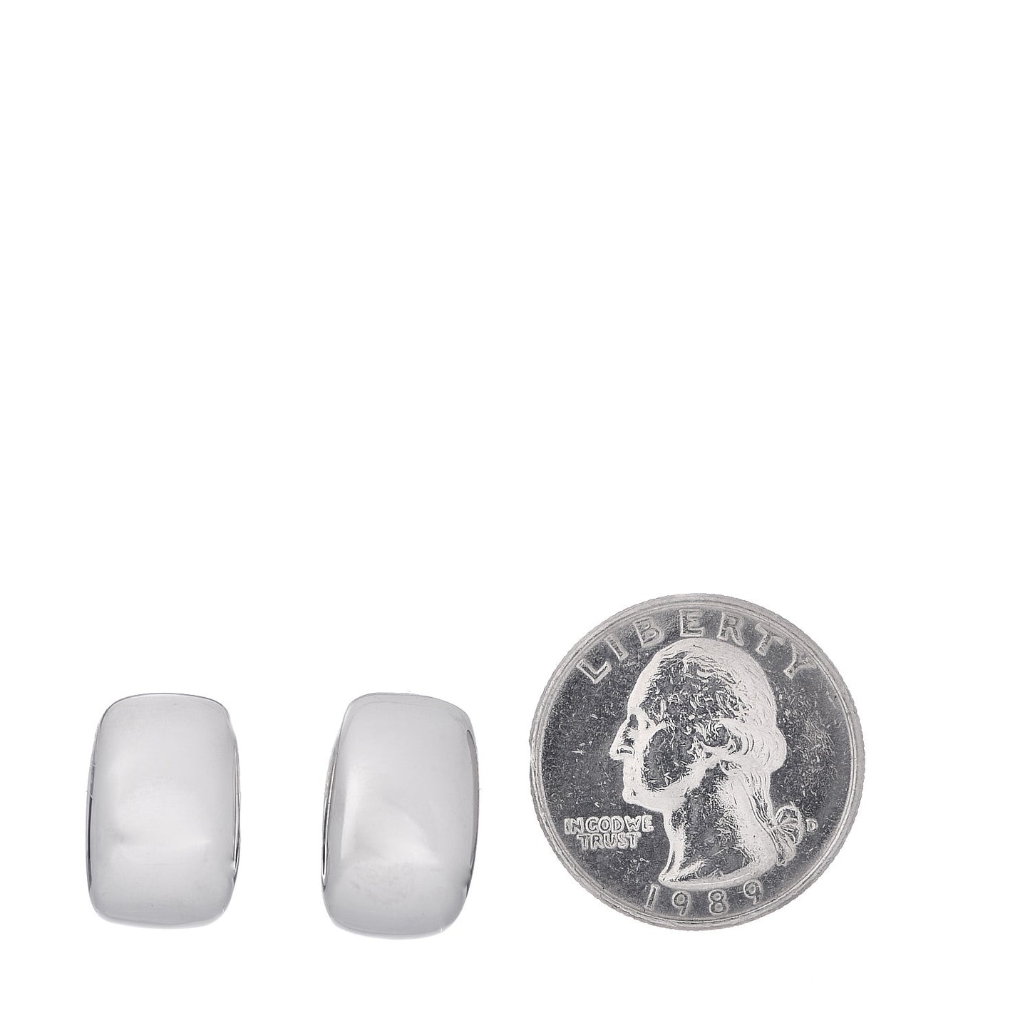 18K White Gold Nouvelle Vague Clip-On Earrings