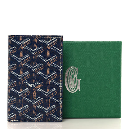 Goyard Goyardine Saint Pierre Card Holder Navy 7 of 7