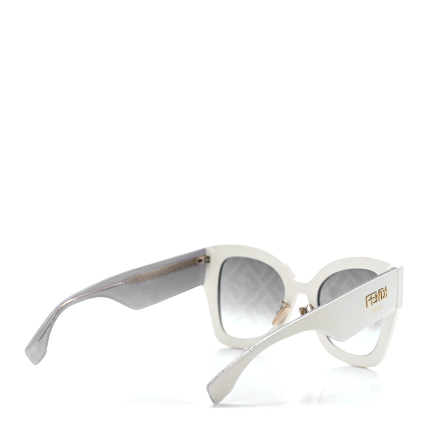 Fendi Acetate FF Sunglasses FF 0434/G/S White Gold 4 of 7