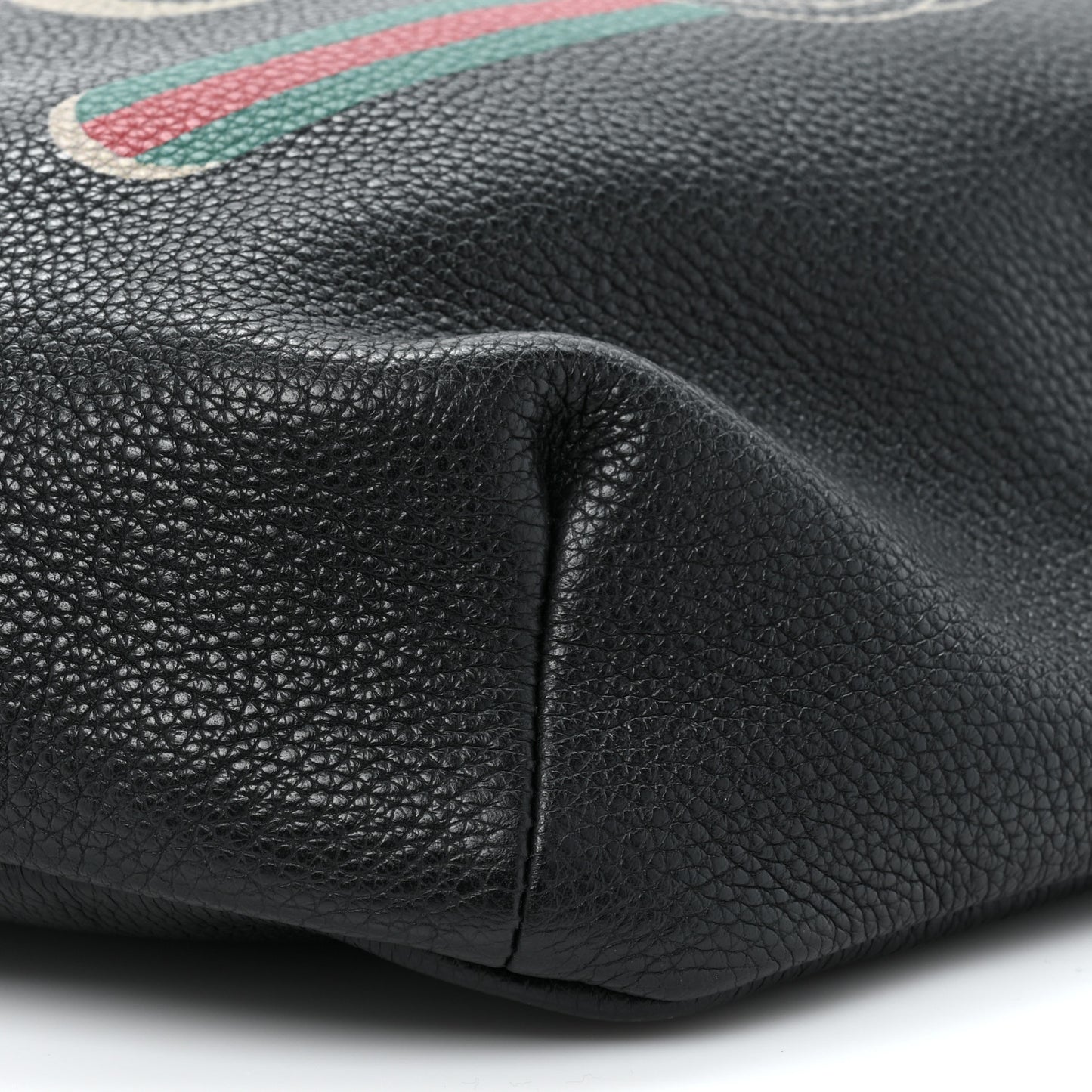 Grained Calfskin Logo Belt Bag Black